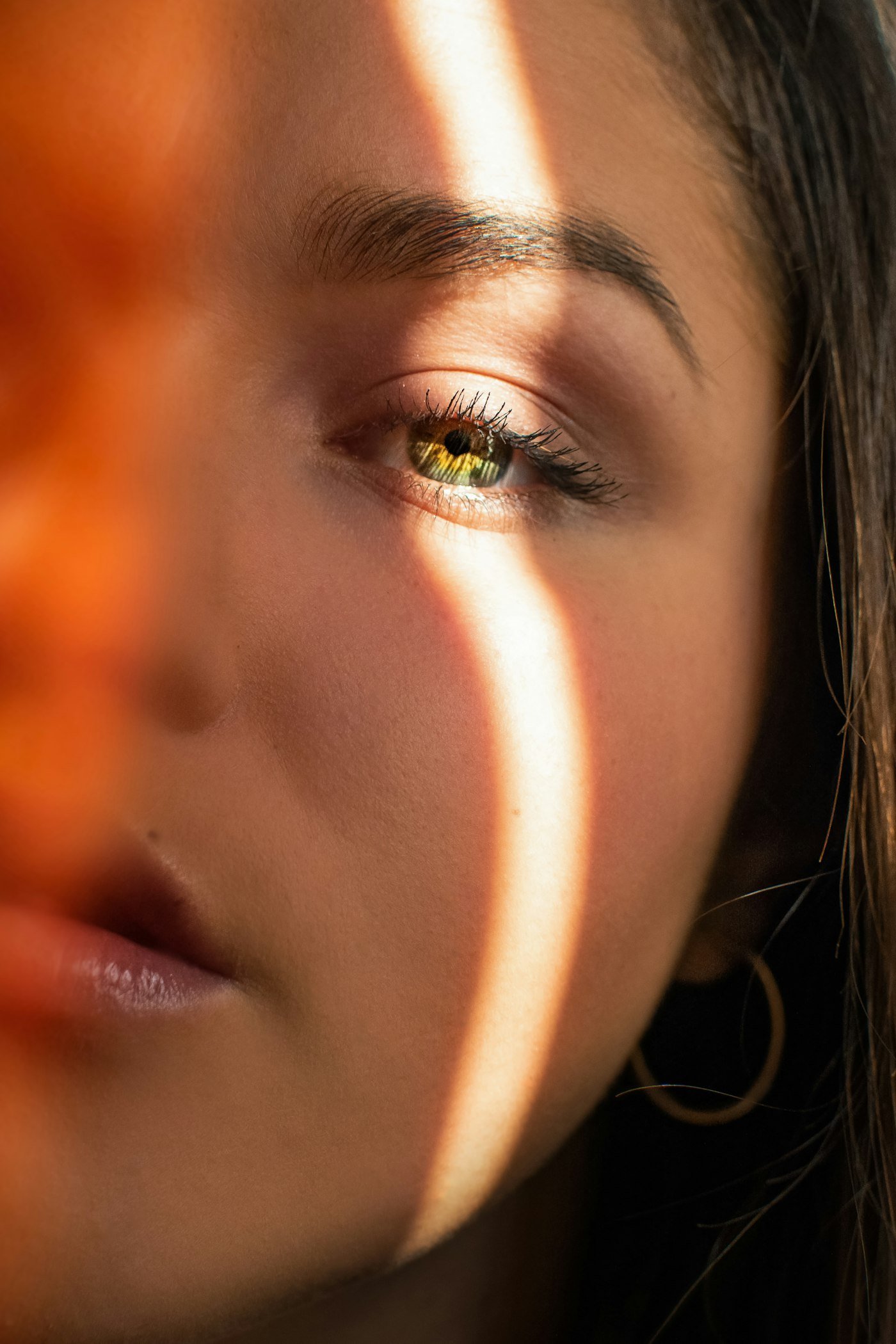 Portrait of woman face